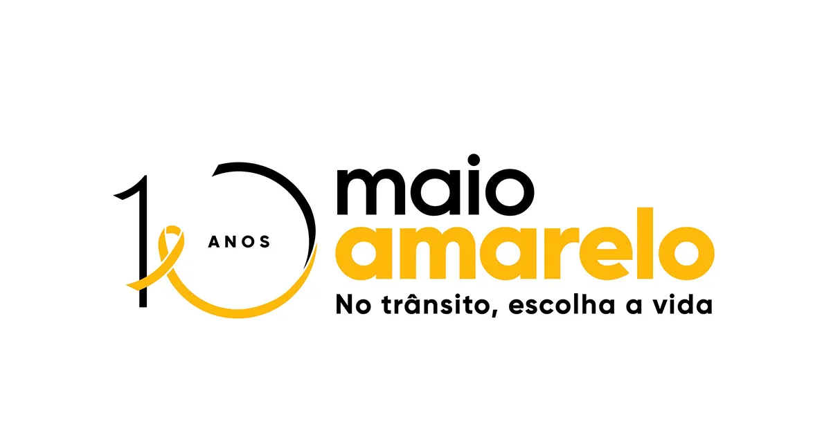 Logo 10 anos Maio Amarelo