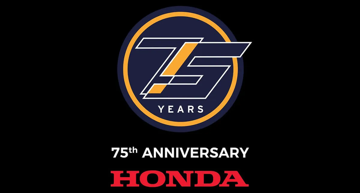 Logo Comemorativo dos 75 anos de Honda 
