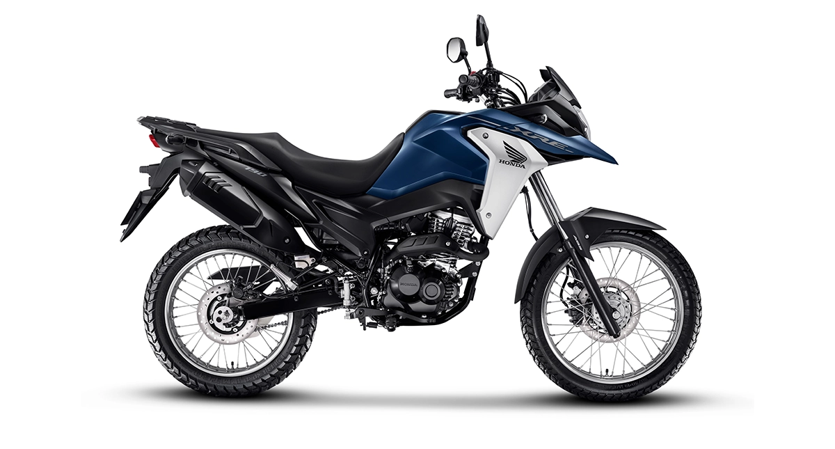 Moto Honda XRE 190 2025 azul metálico