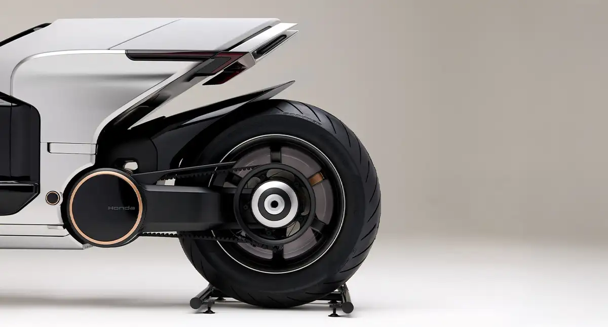 Roda Traseira da Moto Elétrica Honda EV Urban Concept