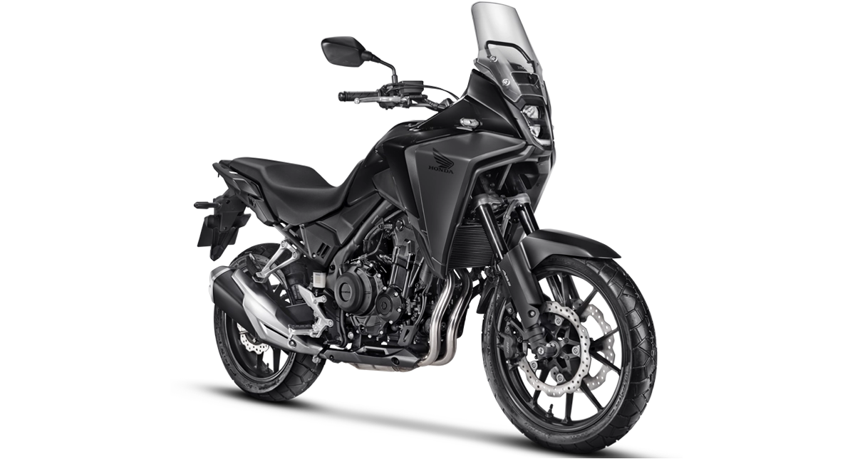 honda nx500 preto lateral