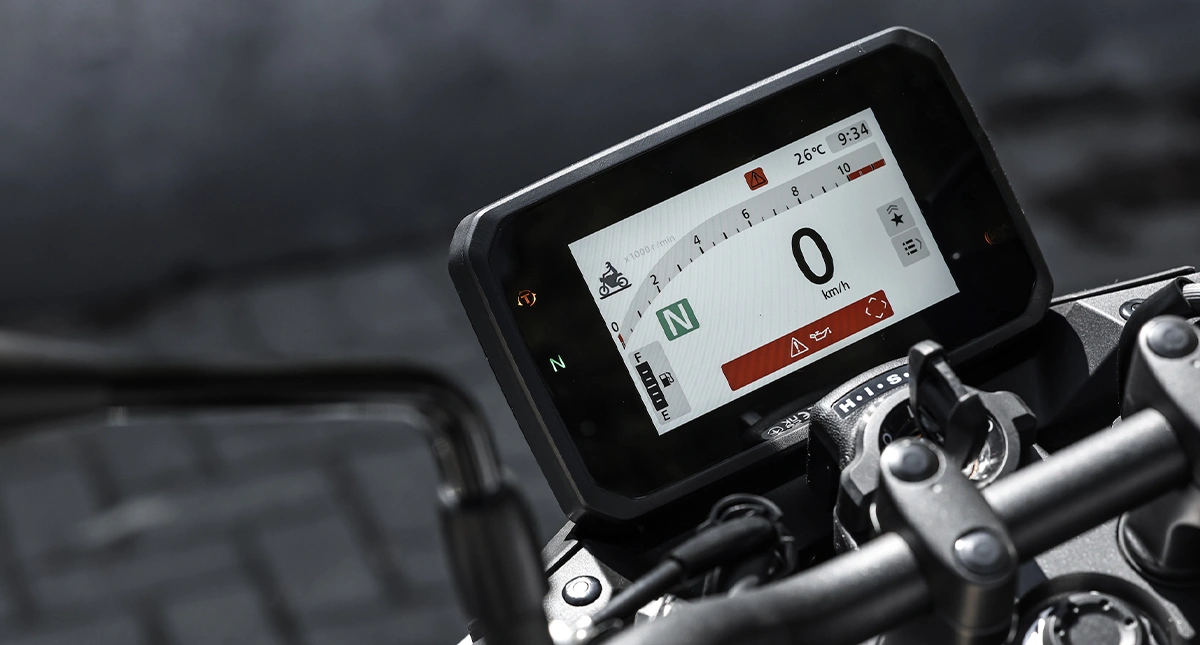Destaque painel moto Honda